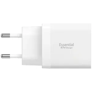 Wall Charger Spigen Essential EE472EU 47W 2x USB-C, White