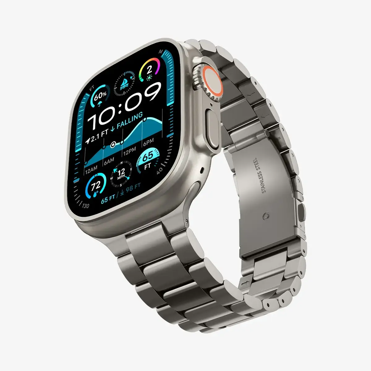 Spigen Modern Fit Titanium siksniņa priekš Apple Watch Ultra 49 mm Photo 5