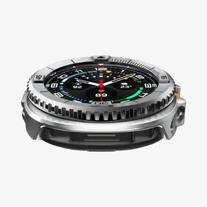 Накладка на безель Spigen Bezel Tune Pro для Watch 8 Classic (46mm), серебристая