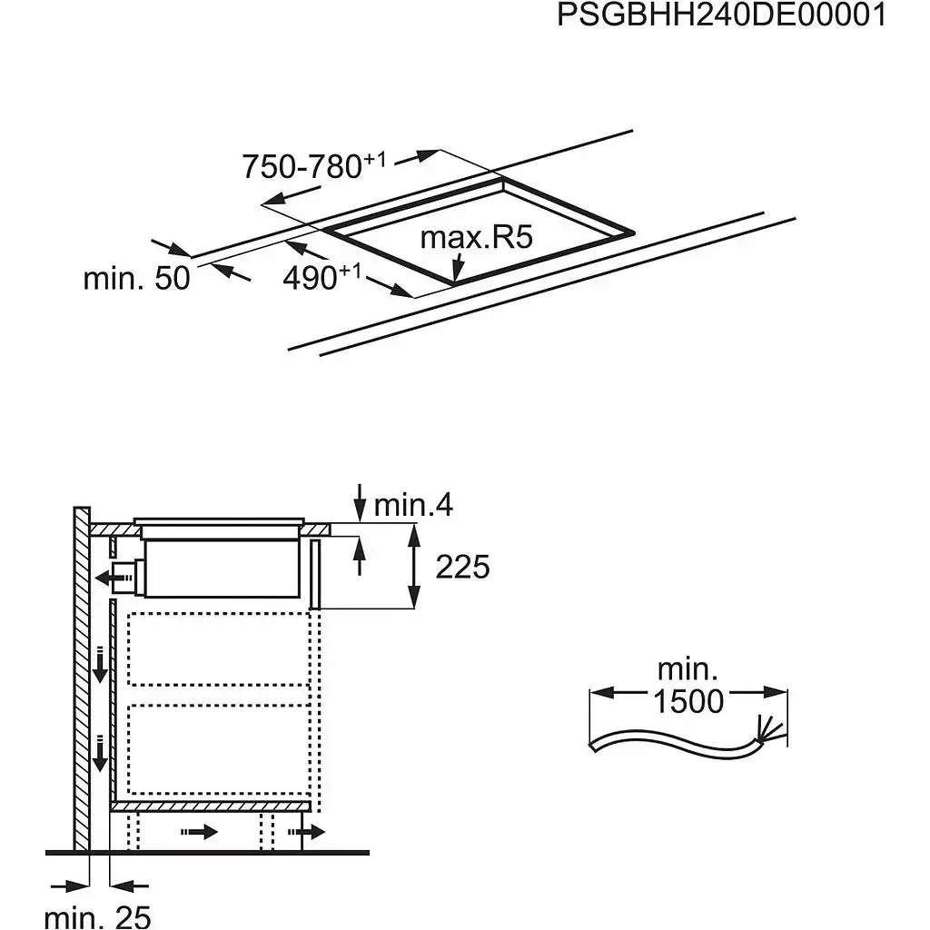 Electrolux ECC8344 cooktop with integrated hood Photo 3