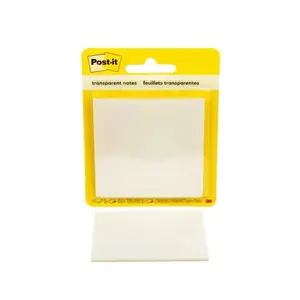 Self-adhesive note paper 3M Post-It 600-TRSPT, square transparent 73×73 mm, 36 sheets
