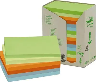 3M Post-It 655-1RPT Taisnstūra piezīmes 76×127 mm Photo 2