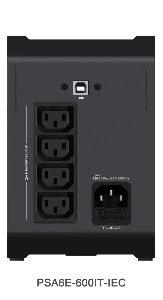 ИБП Vertiv PowerUPS 200 PSA6E-600IT-IEC 600ВА/315Вт Photo 3