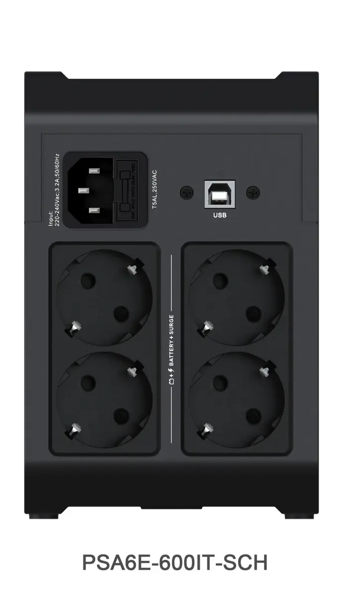 ИБП Vertiv PowerUPS 200 Essential PSA6E-600IT-SCH Photo 3