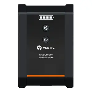 UPS Vertiv PowerUPS 200 Essential PSA6E-1000IT-SCH, Line-Interactive, 1000VA/525W, 4 AC kontaktligzdas, VRLA akumulators