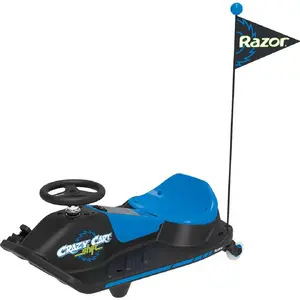 Electric Drift Kart Razor Crazy Cart Shift — Blue, 90 W motor, 12 V battery, up to 13 km/h, max user weight 54 kg