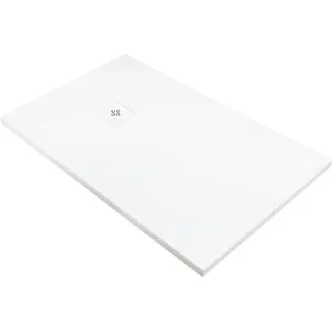 Rectangular acrylic shower tray deante 90 x 130 cm, low-profile, white