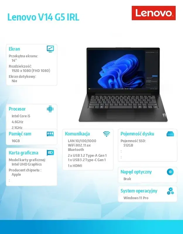 Lenovo V14 G5 83GU008FPB laptop Photo 10
