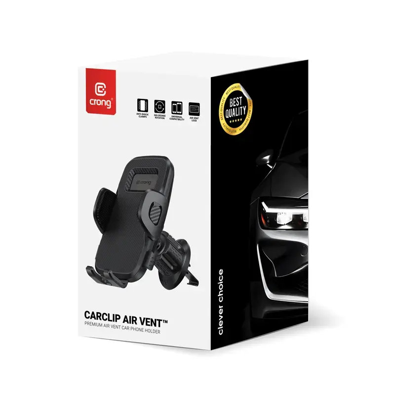 Gaisa ventilācijas telefona turētājs Crong Carclip Photo 3