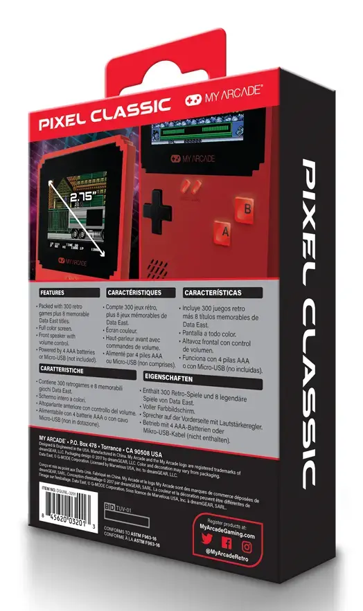 DREAMGEAR My Arcade Pixel Classic портативная консоль Photo 5