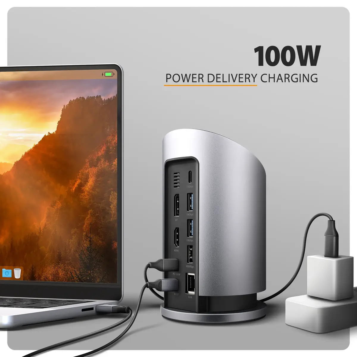 AXAGON HMC-WL9 USB-C 9‑в‑1 док-станция Photo 7