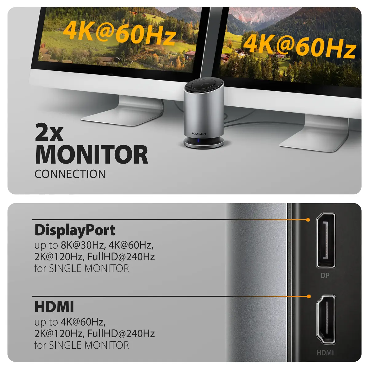 AXAGON HMC-WL9 USB-C 9‑в‑1 док-станция Photo 8