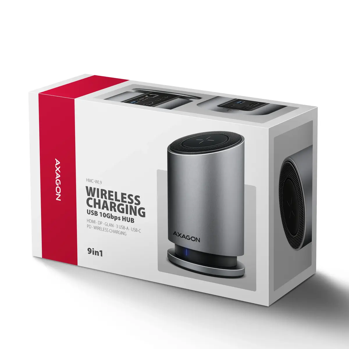 AXAGON HMC-WL9 USB-C 9‑в‑1 док-станция Photo 11