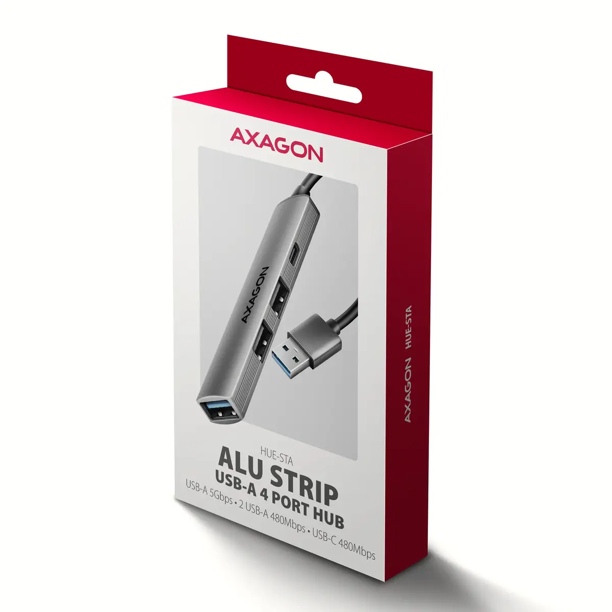 AXAGON HUE-STA USB-хаб — 4 порта, алюминий Photo 7