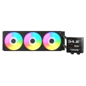 All-in-one CPU liquid cooler Cougar Poseidon Vistek Pro 360, ARGB, 120 mm fans, Black, multi-socket support