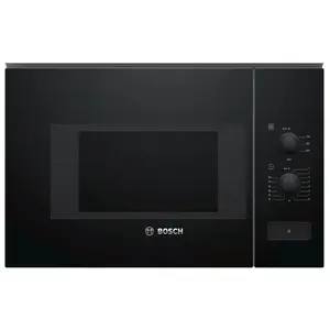 Built-in solo microwave Bosch Serie 4 BFL520MB0 — 20 L, 800 W, rotary control, black