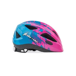 Велошлем AUTHOR Star Rider Inmold 51–55 см (розово‑неоновый/синий)