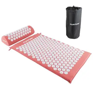 Acupressure mat and pillow set Tunturi 14TUSYO094 — full-size mat with pillow, Rose Gold