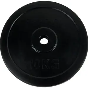 Блин Tunturi Rubber Plate 10 кг (один) — 10 кг резиновое покрытие, стандартное центральное отверстие
