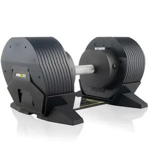 Adjustable dumbbell set Tunturi MX Select MX55, 4.5–24.9 kg, quick-change increments