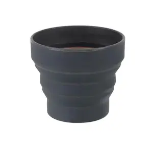Collapsible silicone travel mug LIFEVENTURE Silicone Ellipse Flexi-Mug — collapsible cup in graphite