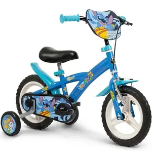 Bērnu velosipēds HUFFY STITCH 12" — 12" riteņi, vienā pārnesumā, tērauda rāmis, palīgriteņi