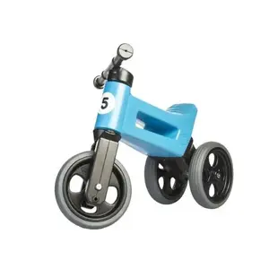 Skrejritenis Funny Wheels Rider Super Sport — bērnu rāmis bez pedāļiem, metāliska zila