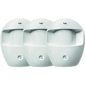Yale SR-A100-3PET Wall motion detector, white — wall mount, detection 12 m, pet immunity up to 27 kg, battery (AAA)