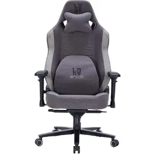 Офисное кресло L33T Xsense Fabric Grey — эргономичное, тканевая обивка