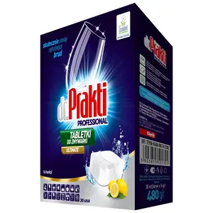 Таблетки для посудомоечной машины dr. Prakti Professional 16 г — упаковка 30 шт., удаление жира и остатков пищи