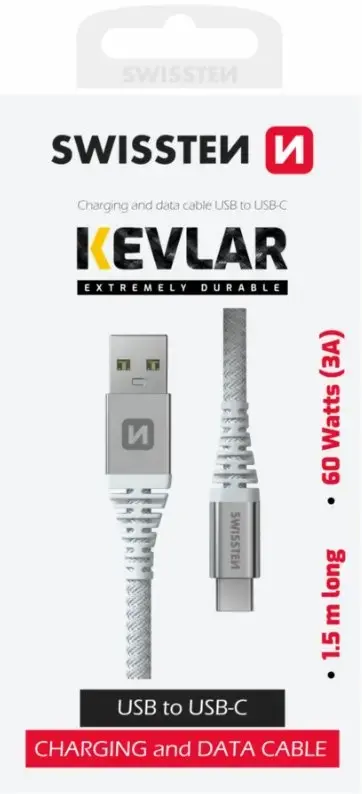 Кабель USB-C на USB SWISSTEN Kevlar 1,5 м Photo 7