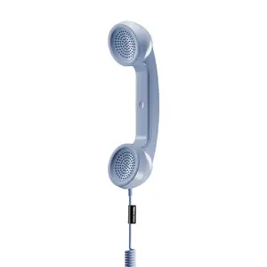Handset phone receiver (POP) by native union — Retro USB-C azur blue