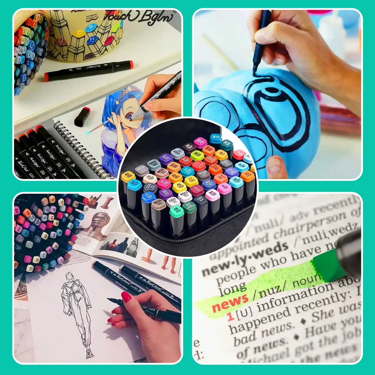Extralink MARKERY спиртовые маркеры 48 шт Photo 2