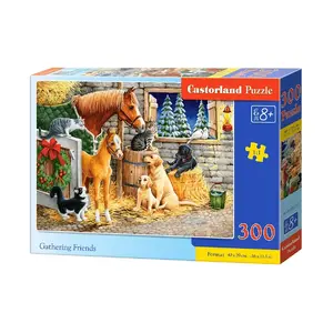 Jigsaw puzzle Castorland Gathering Friends — 300 pieces, Farm scene, 400×290 mm, for ages 8+