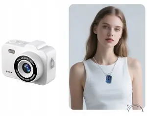 Keychain Camera Xrec X8 12MP — compact wearable camera, white
