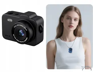 Keychain camera Xrec X8 12MP, black — compact wearable camera keyring