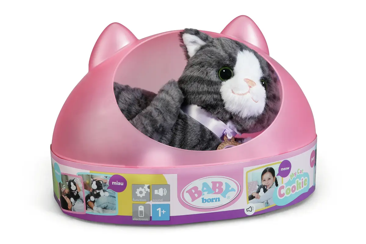 Игровой питомец ZAPF BABY born My Cat Cookie with Box Photo 2