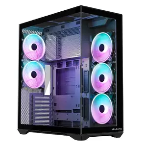 Full-tower PC case MODECOM Volcano SPACE XL ARGB — Full Tower, E-ATX support, tempered glass, ARGB, up to 440 mm GPU