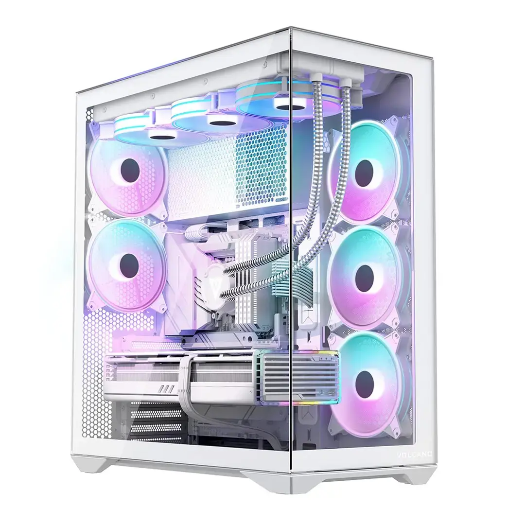 Korpuss MODECOM Volcano SPACE XL ARGB FULL TOWER 5F White Photo 11