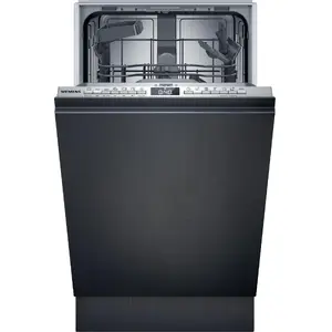 Iebūvējamā trauku mazgājamā mašīna Siemens iQ300 SR63EX25KE — Slimline 45 cm, 10 komplekti, 44 dB, energoefektivitātes klase B