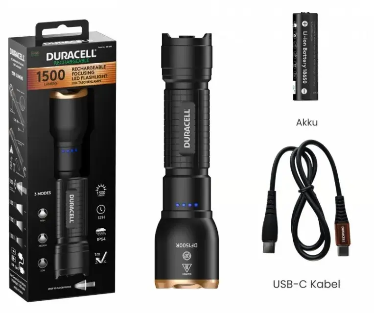 Фонарь Duracell DF1500R Photo 6