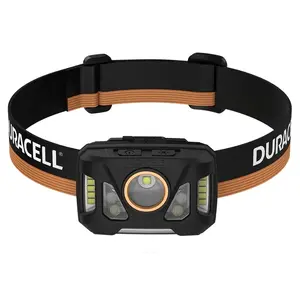 Headlamp Duracell DH1000R — black/orange, rechargeable hands-free light