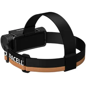 Headlamp Duracell DH2000R Gift Box — compact black/orange rechargeable headlamp