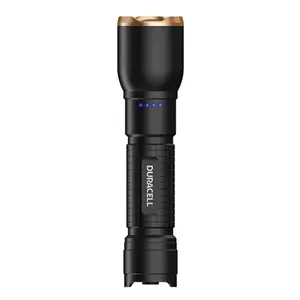 Lukturis Duracell DF750R melns — kompakts rokas lukturis, darbināms ar baterijām