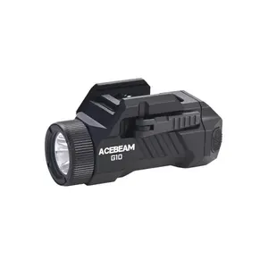 Rokas lukturis uzlādējams AceBeam G10 Black — LED, 600 lm max, darbības rādiuss 200 m, 16340 850 mAh akumulators, IP68, 3 režīmi, USB‑C