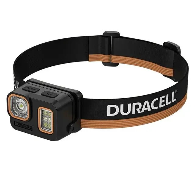 Luktura galvas Duracell DH500R — melna/oranža