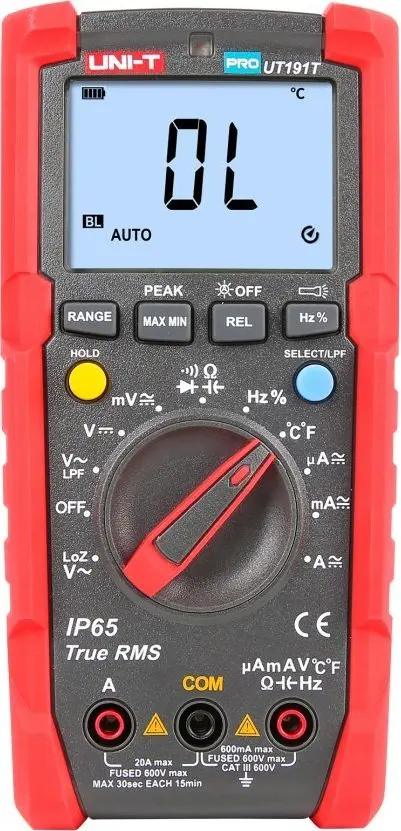 Multimetrs Unit UT-191T — rokas universālais