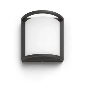 Outdoor wall light Philips Samondra 3.8W LED, anthracite aluminium, 190×89 mm
