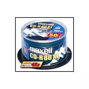 CD-R MAXELL 80 min 700 MB 48x 50-pack spindle, 120 mm optical disc
