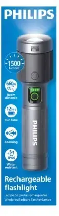 Philips перезаряжаемый фонарь USB-C 1500 лм Photo 2